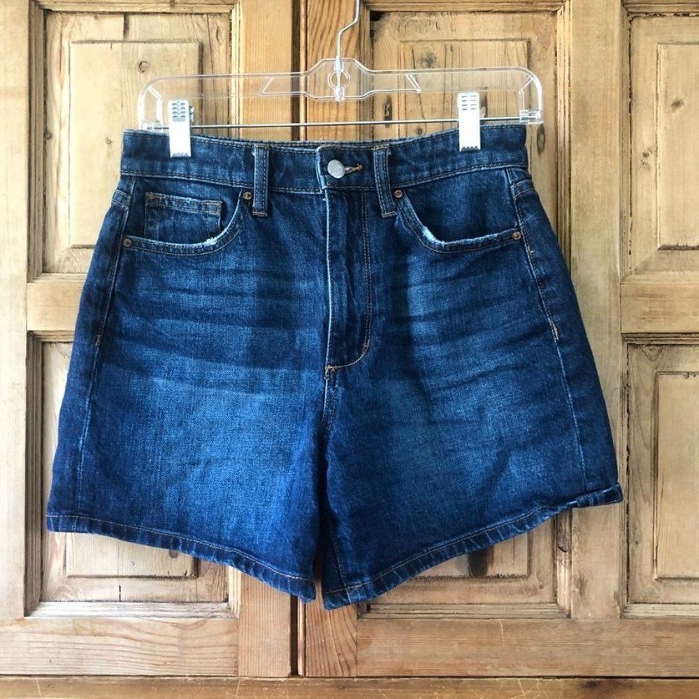 Joes Jeans Womens Size 25 High Waisted Denim Jean Shorts Dark Wash‎